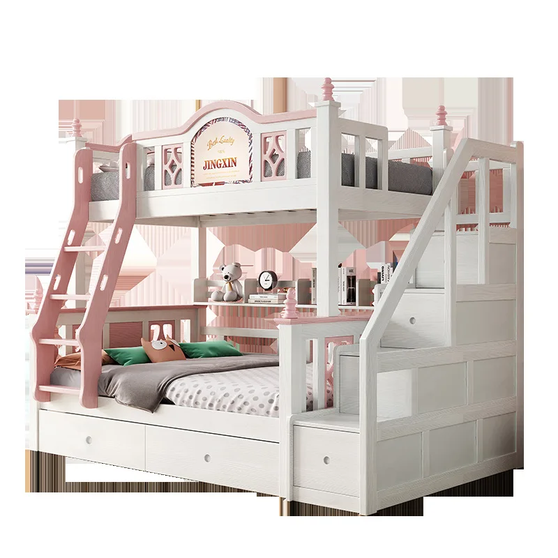 Aliexpress //All Solid Wood 1.5 Meters Pull-Out Bed Modern Simple High And Low Mother And Child Bunk Bed Furniture For Villas For Children - Aliexpress Deal