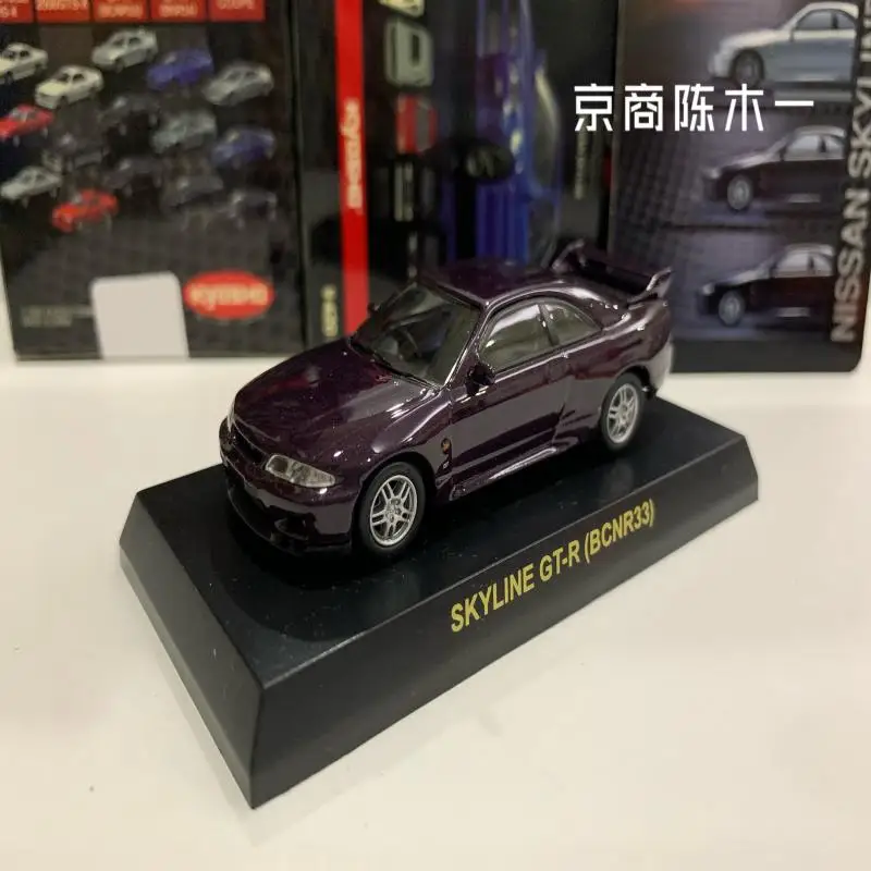 

1/64 KYOSHO NISSAN Skyline GT-R BCNR33 Коллекция литых под давлением моделей тележек из сплава, украшения