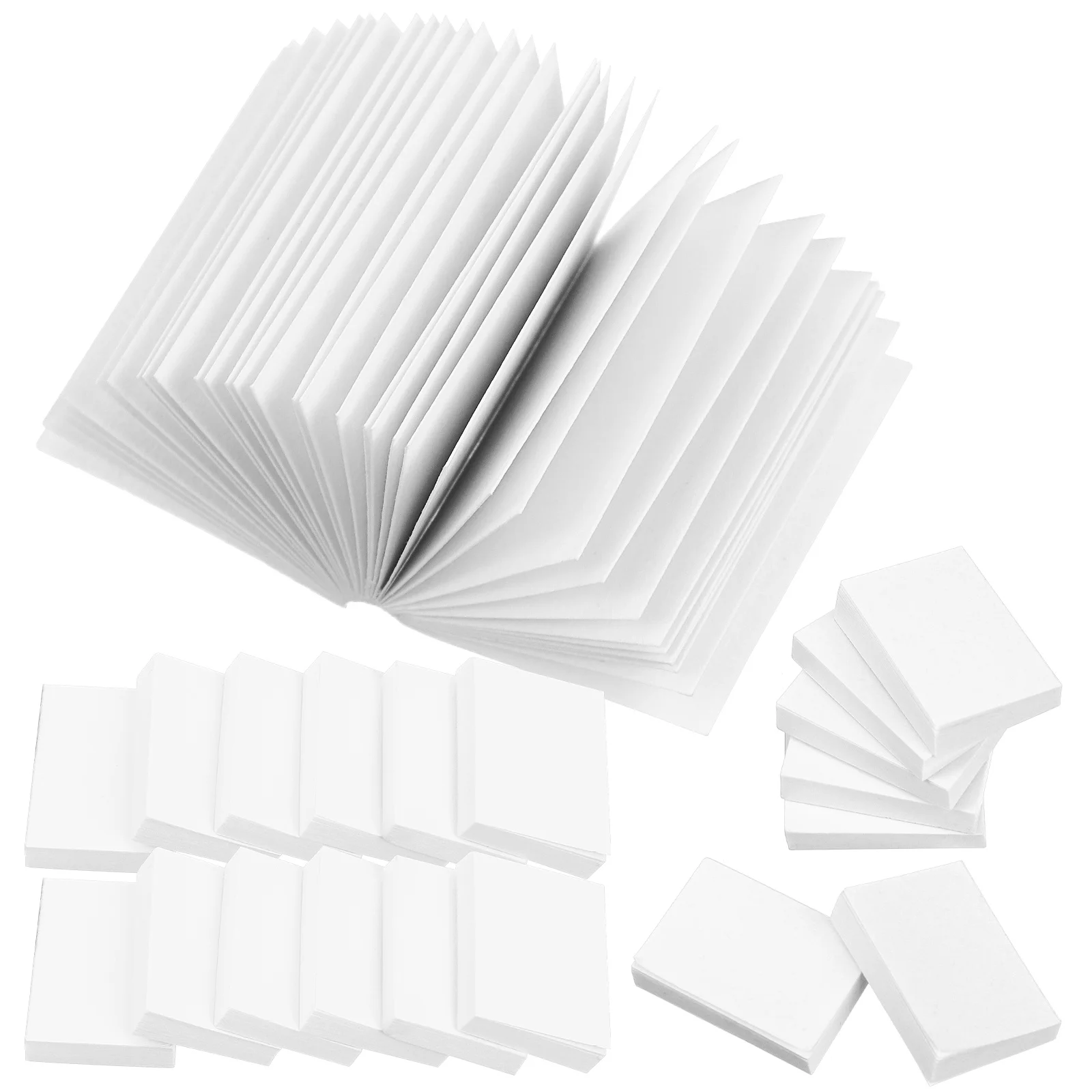 

50 Pcs Mini Toys Sleeve Book Books For Dolls Dollhouse Kids Furniture Ornaments Miniature White Blank Decor Child