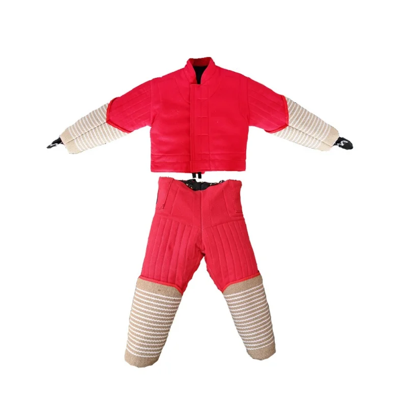 Factory Durable Dog Training Bite Suits with Jute Sleeves Legs Full Protection Dog Training Clothes Dog Training Bite Sleeve
