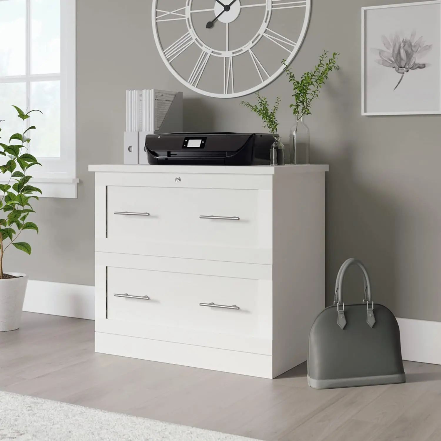 Lemari File 2-laci Lateral, putih