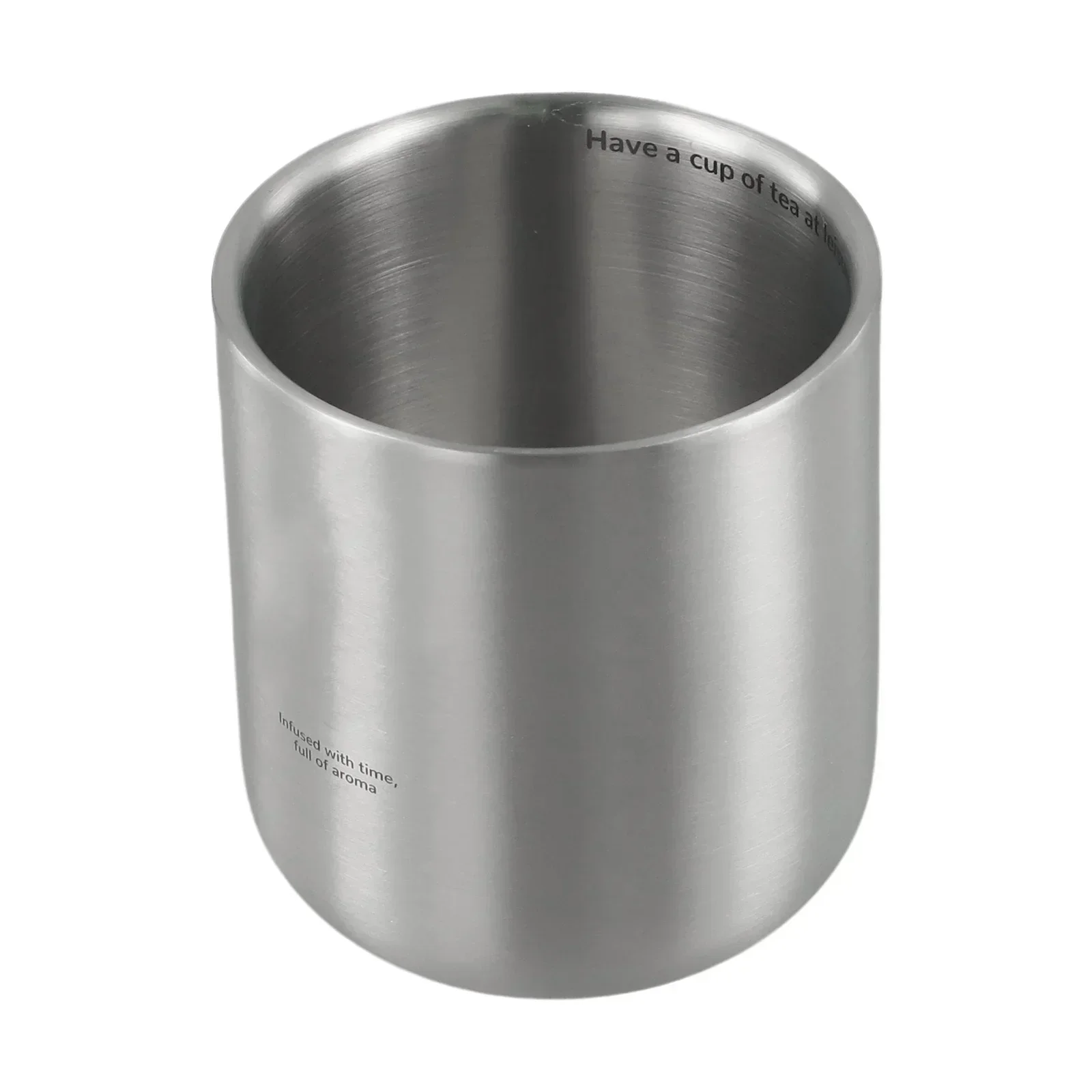 1 szt. Metalowa kubki do picia ze stali nierdzewnej filiżanki do kawy podwójna ściana wielokrotnego użytku zestaw kubek kempingowy do użytku domowego