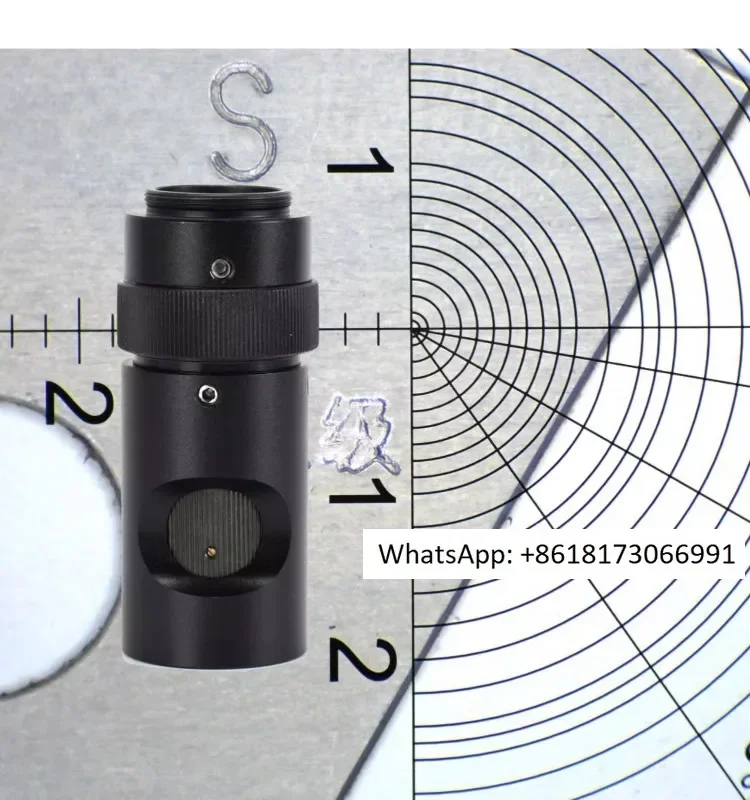 Industrial electron microscopy lenses, reducing lenses, increasing magnification lenses, concentric circular graduated eyepieces