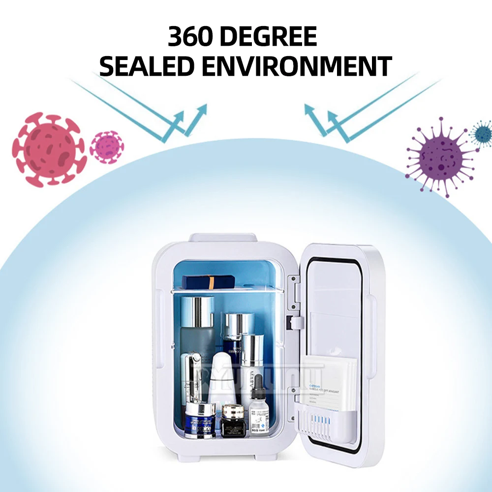 

8л 12л мини-многофункциональный холодильник с зеркальной поверхностью, косметика, охладитель для пива, напитков, холодильник для общежития, холодильник для автомобиля, дома