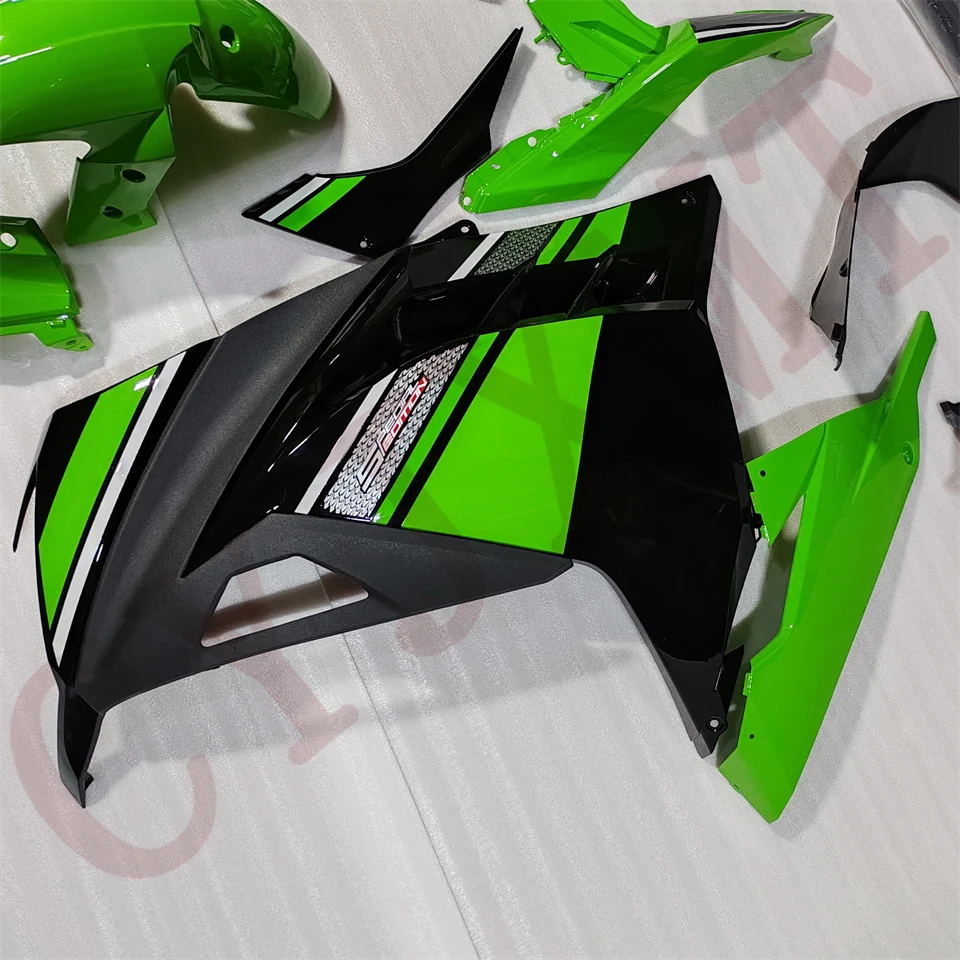دراجة نارية هيكل السيارة الهدايا المجمعة ل Ninja300 2013-2017 الجسم القلنسوة Fairings النينجا 300 ZX-300 EX-300 13-17 غطاء بلاستيكي ملحق #5
