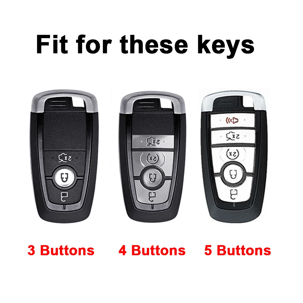 Shell Protector For Ford F250 F350 F450 F550 Bronco F150 Raptor Edge Expedition 2019 2020 Car Key Fob Ring Keychain Cover Case