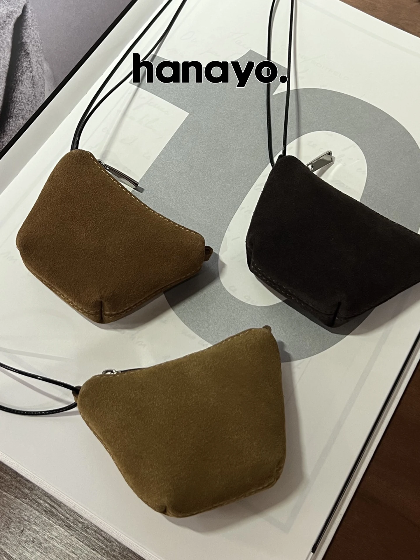 hanayo-women's-retro-neck-hanging-wallet-simple-storage-bag-fashionable-compact-purse-youth-pu-leather-zipper-closure