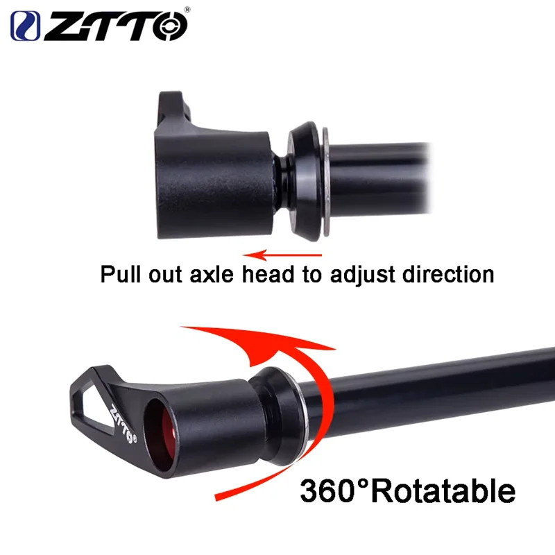 ZTTO MTB Thru Axle Road Bike Shaft Front Hub Rear Hub Skewers 12mm 15mm Wheel Axis Hub Shaft 12x142 12x148 FRONT 12X140 FORK view 6