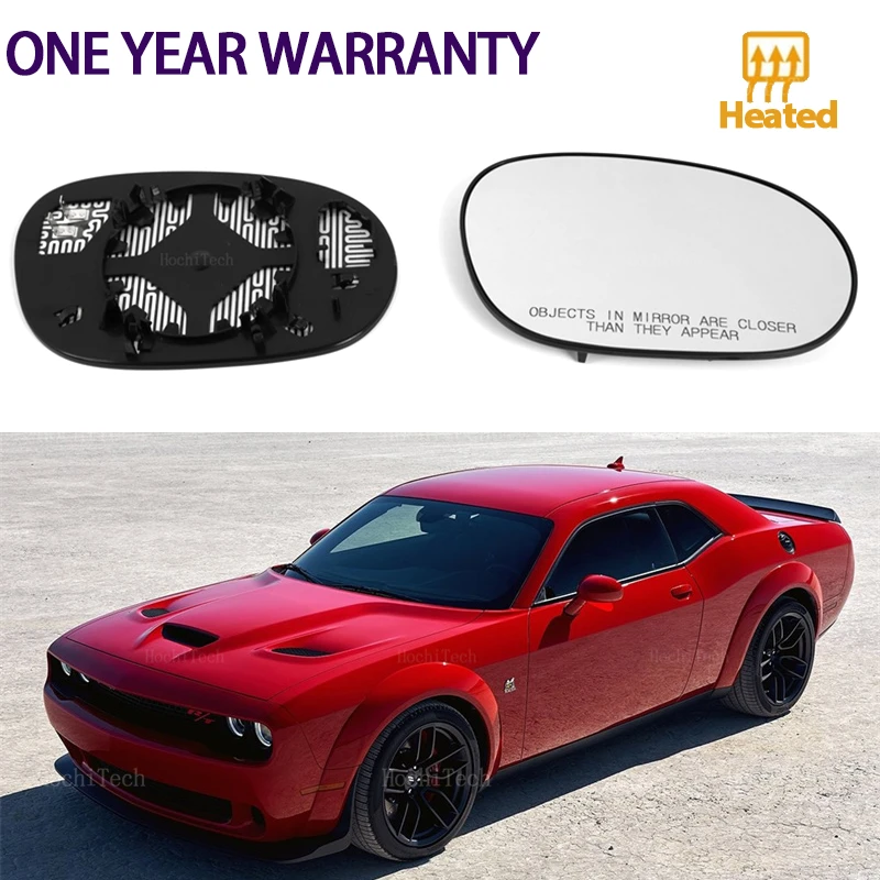 

Для Dodge Challenger 2008-2022 68048447AA 68048446AA левый или правый водитель или пассажирское боковое дверное крыло нагревательное зеркало стекло