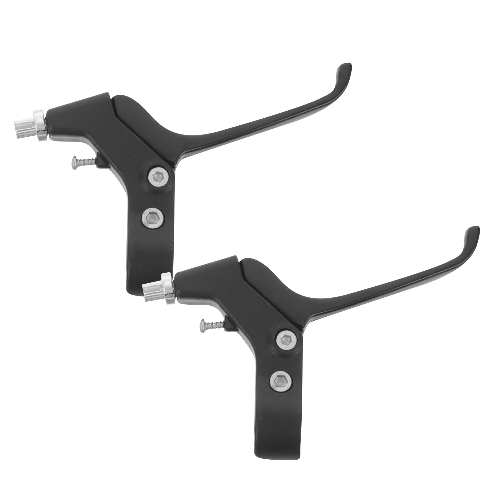 

2pcs Bicycle Brake Levers Black Kids Mountain Bike Brakes Aluminum Compact Lightweight Durable Practical Cycling Accessories