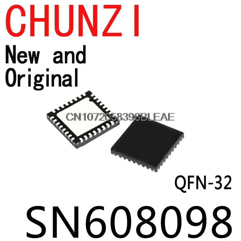5PCS Nieuw en Origineel 608098   SN 0608098 0608098   QFN-32 SN 608098