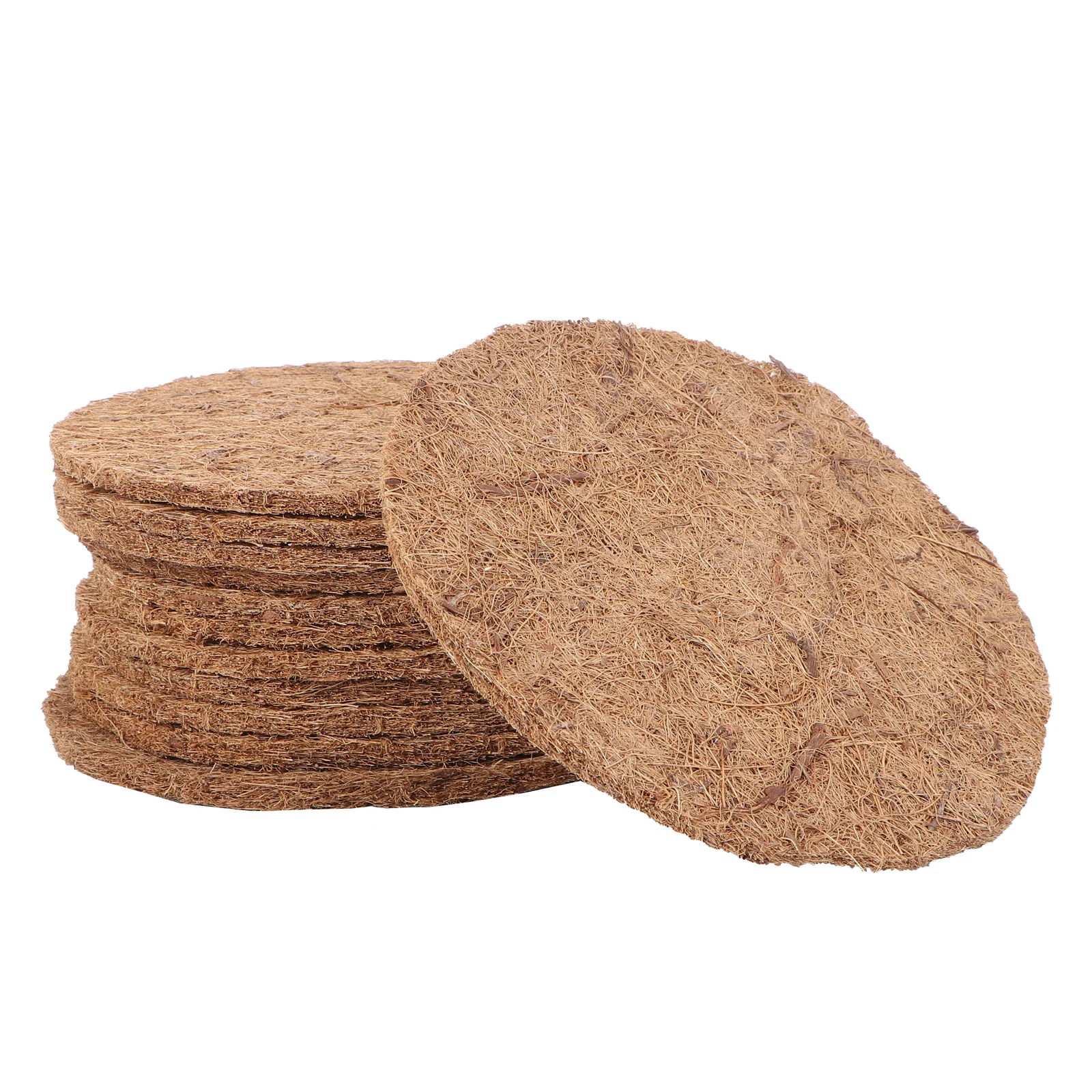 

12pcs Coconut Mat For Bird Nest Bird Grass Mat Durable Washable Breeding Egg Pad Racing Pigeon Accessory Pet Supplies