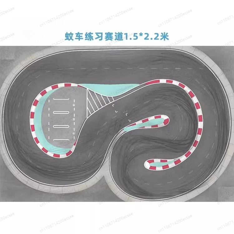 RC remote control mosquito car drift track, map, professional simulation track 1/24