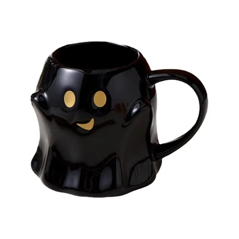 Halloween Ghost Mug Cute Ghost Drinking Mug 440ML Spooky Ceramic Novelty Ghostface Coffee Cup Mug For Adults Kids Women Tea Hot