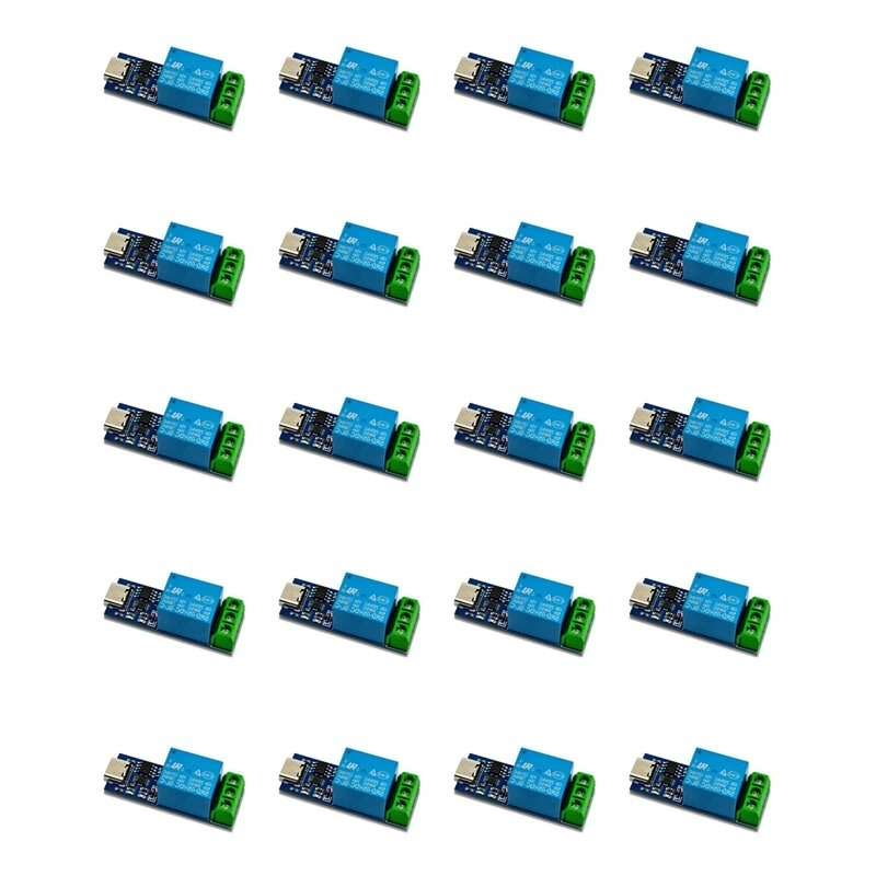 Classic-20X DC USB Relay Module TYPE-C Interface With Overcurrent Protection Support Computer Serial Port Control Switch