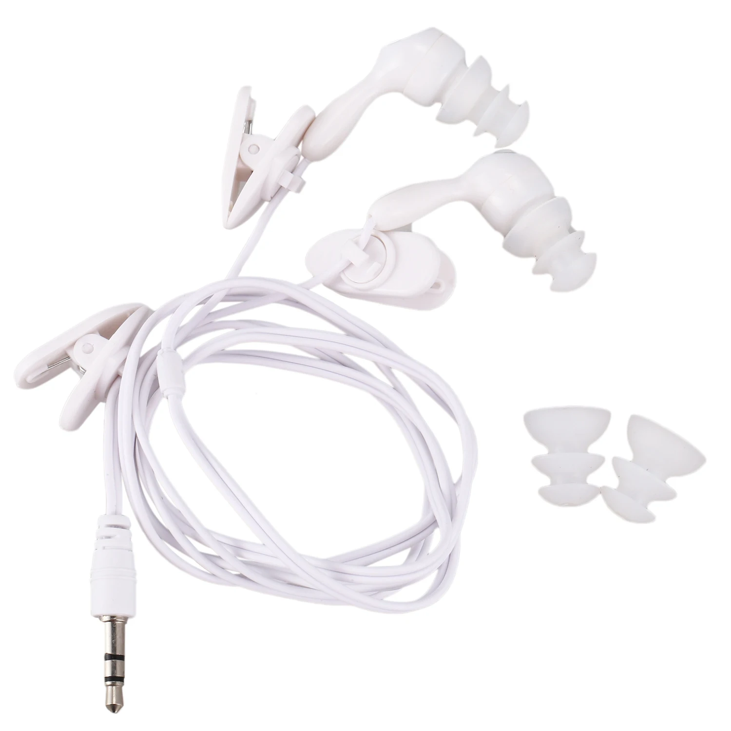 

Water proof In-ear Headphone Earphone for MP3 MP4 Underwater White