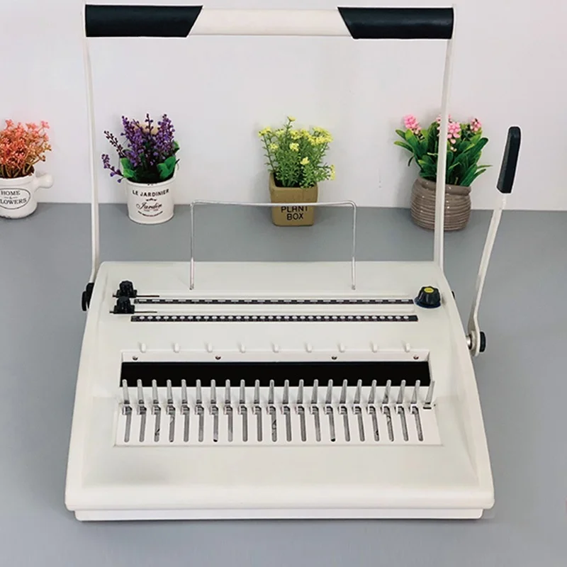Multi-functional binding machine Office text Calendar Notebook 3:1 Dual use of iron ring and rubber ring  coil binding machine