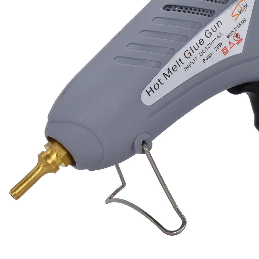 100W Car Universal Glue Gun for Dent Repair, Outdoor Use with Cigarette Lighter/Battery Clip Plug Safety DC 24V 11mm Glue Sticks