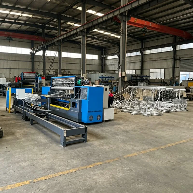 High Speed Diamond Wire Netting Machine Frequency Control Inverter Drive Galvanized Steel Wire for Farm Land Livestock Fencing