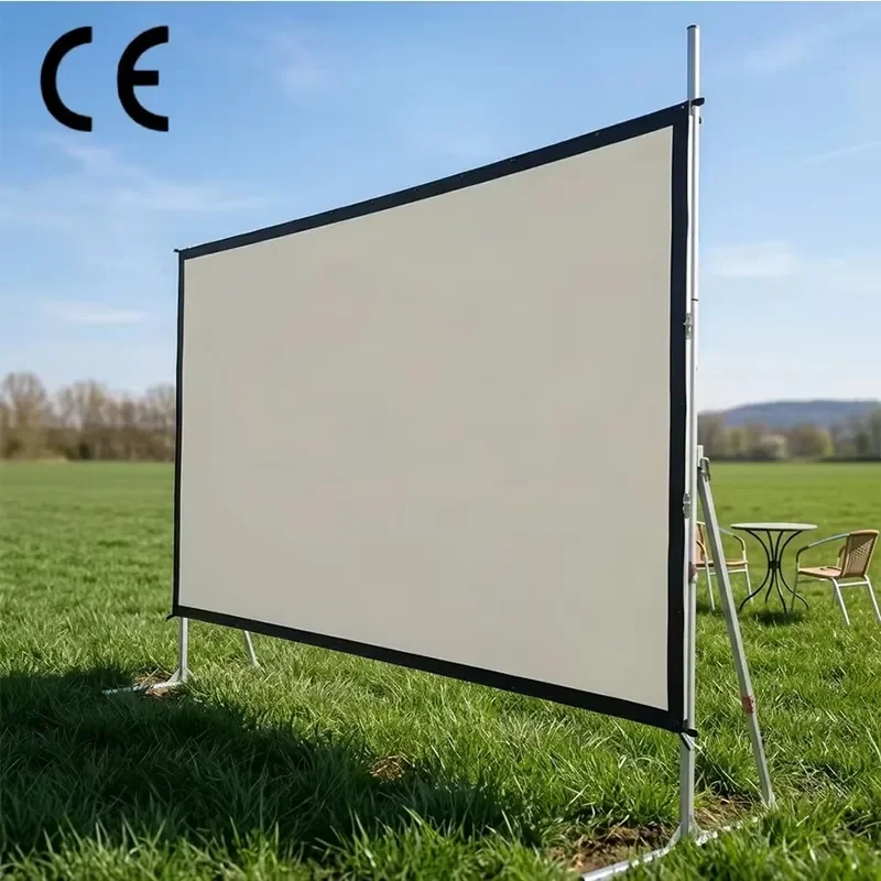 XF18 Fast Fold Projection Screen 350 Inch Hot Sale 2026 Portable Outdoor Cinema Screen Events Trade Shows Rentals 4K