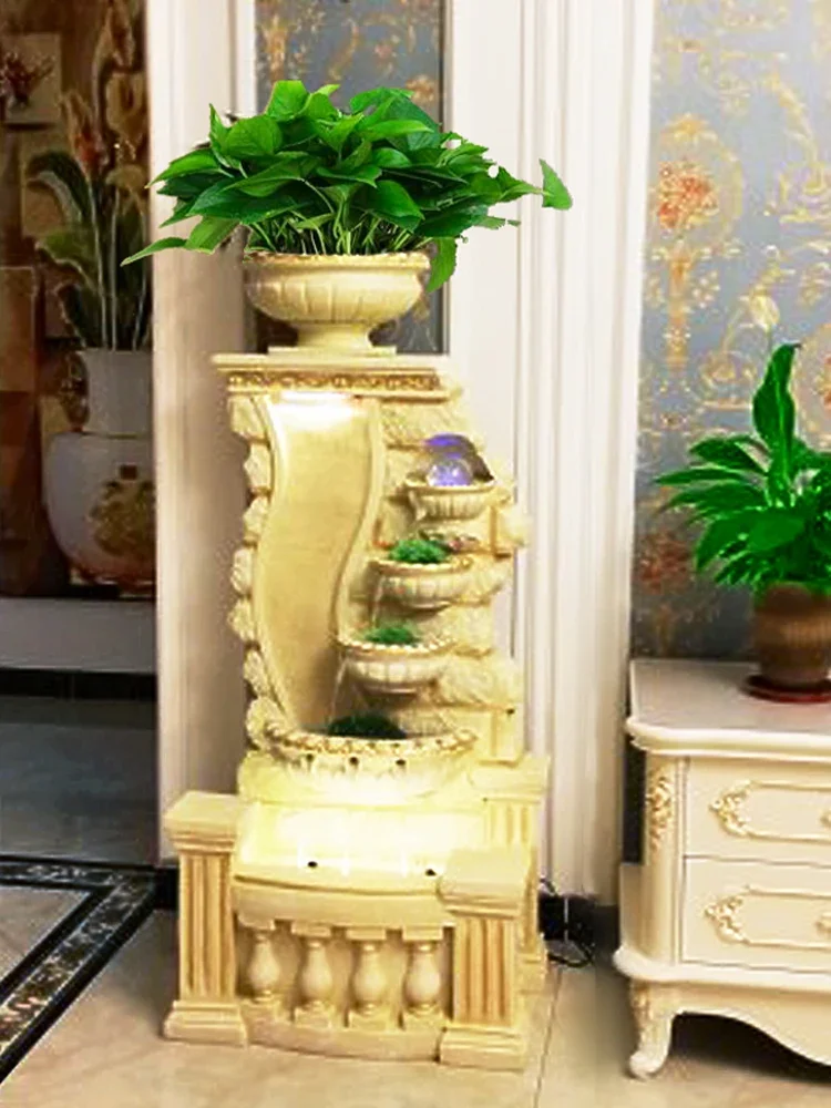 Fish Globe Living Room Floor Home Ecological Flowerpot Water Balcony Vertical