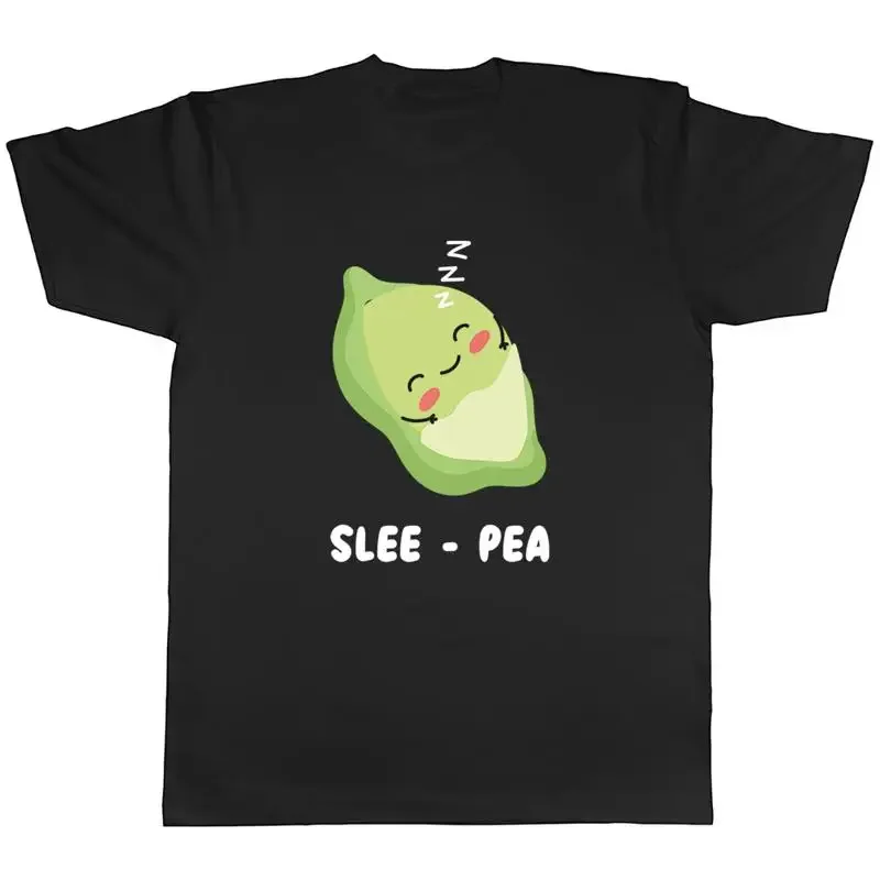 Funny Sleepy Mens T-Shirt Slee- Pea Sleep Tired Unisex Tee Gift