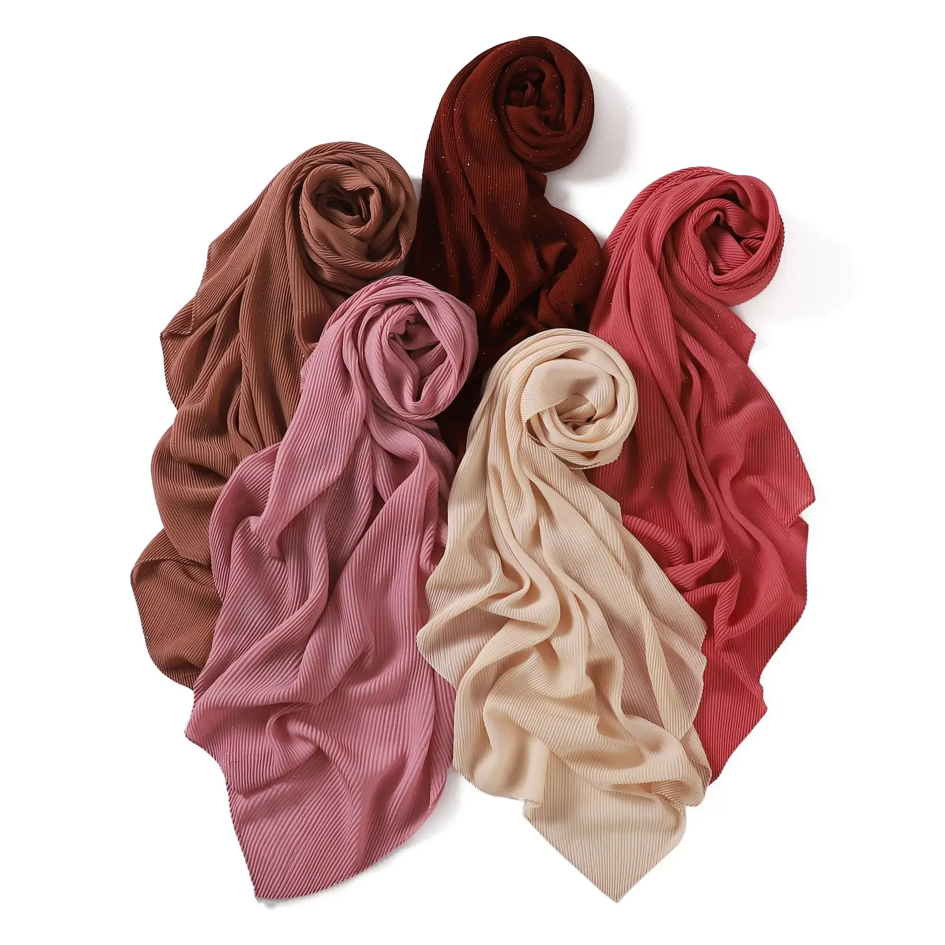 

Шелковый квадратный платок-тюрбан 90 см с эффектом жатки, женский мусульманский хиджаб, шарф-бандана, повязка на голову, керчиф, тюрбан для женщин