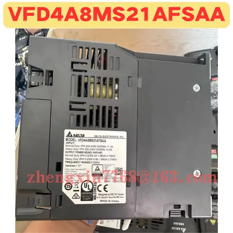 Used Frequency Converter VFD4A8MS21AFSAA Normal Function Tested OK