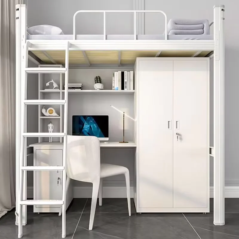 Customized Solid Steel Bunk Bed Children Twins Bunk Beds For Apartment Using