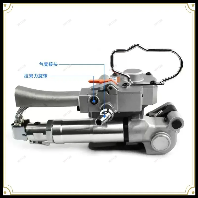 A19-25 Pneumatic Friction Welding Strapping Machine For PET Plastic Belt Buckle Free Packer