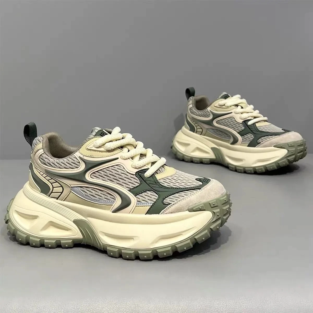 Modische Herren-Freizeitschuhe mit Erhöhter Sohle, Verschleißfest, Bequem Innen für Sport und Alltag – Detail 8