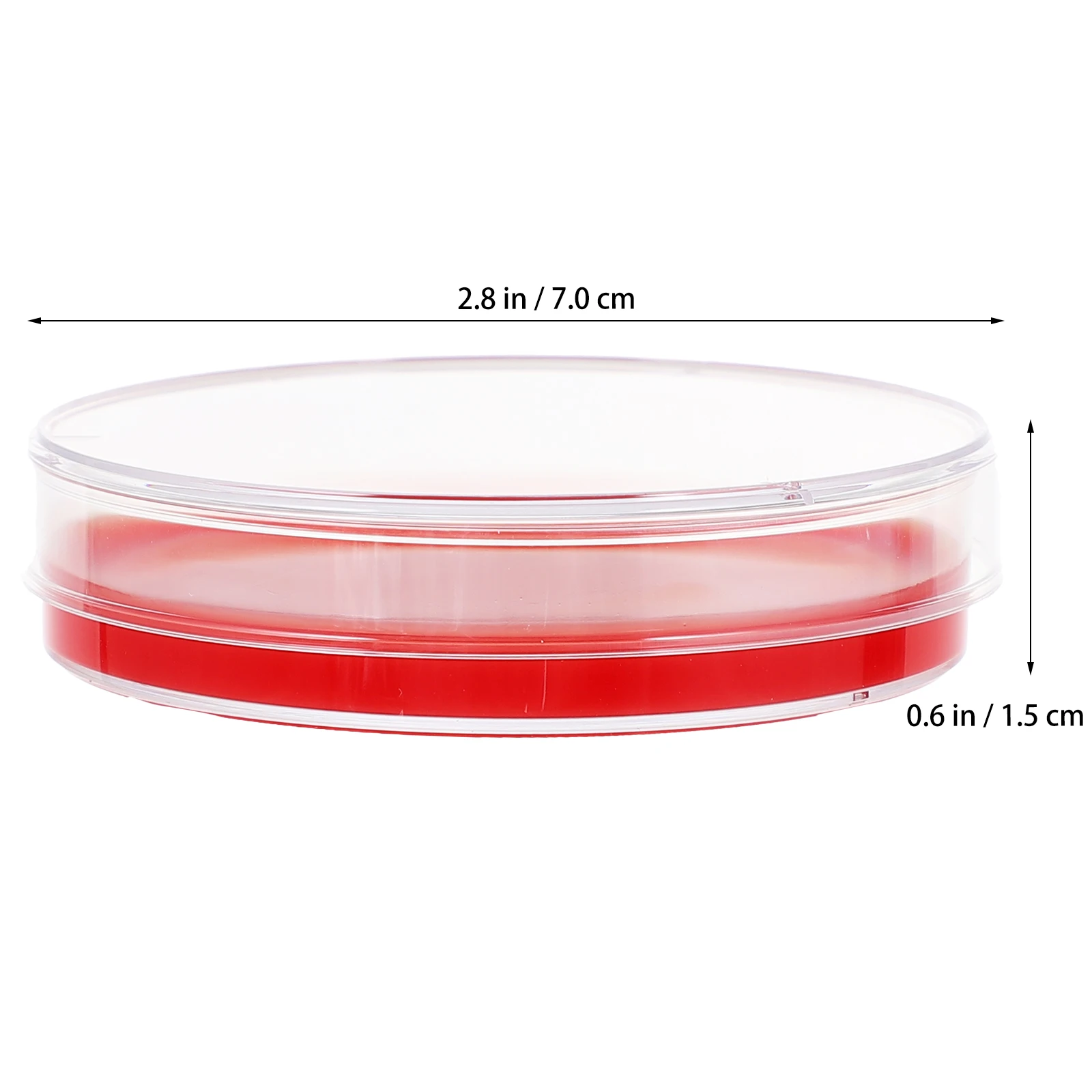 

10 Pcs Blood Agar Plates 70mm Culture Medium Lab Petri Dishes Microbiology Growth for Staphylococcus Streptococcus