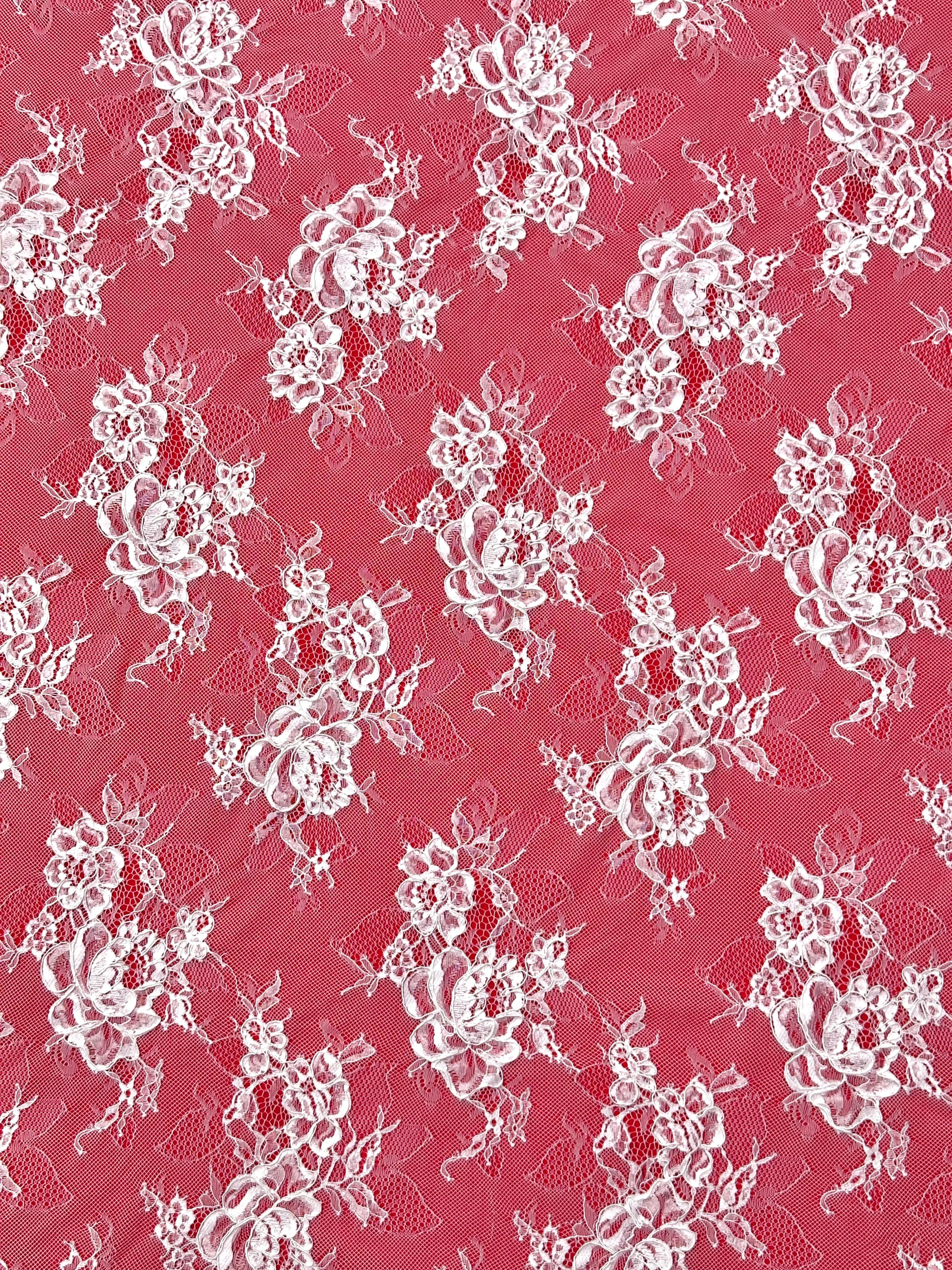 Classic French Style European French Net Lace Fabric Classic Nigerian Style Embroidered Tulle for Bridal Wedding Dresses