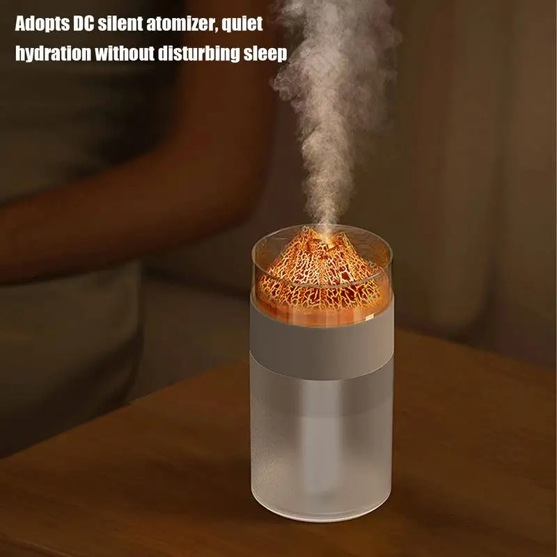 Spray Humidifiers Car Spray Air Volcano Cool Desktop Humidifier Portable Aromatherapy Machine For Kitchen Living Room