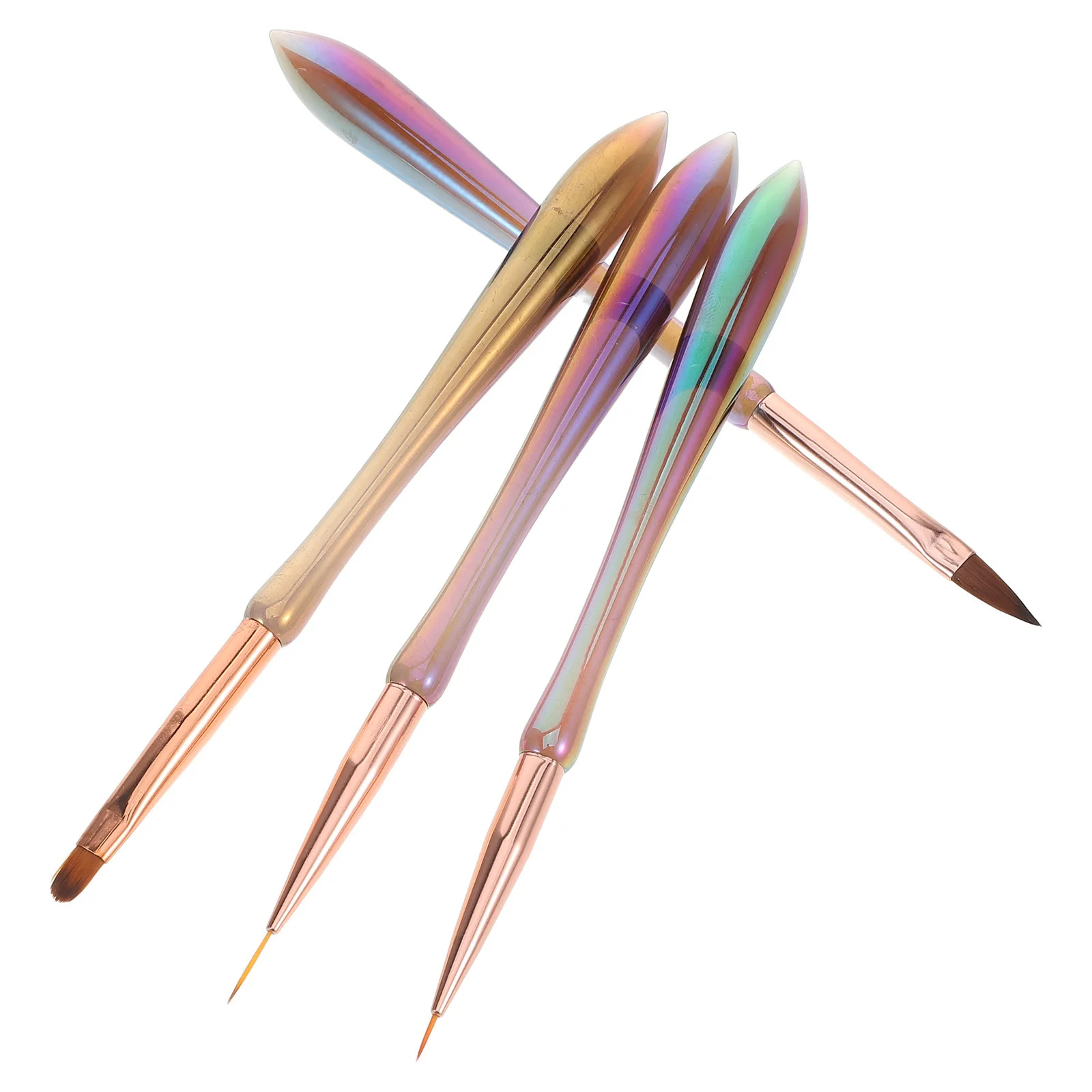 Set di 4 penne per nail art, punte colorate ed eleganti, multifunzione, strumenti di disegno di precisione per kit portatile per manicure fai da te, salone di casa
