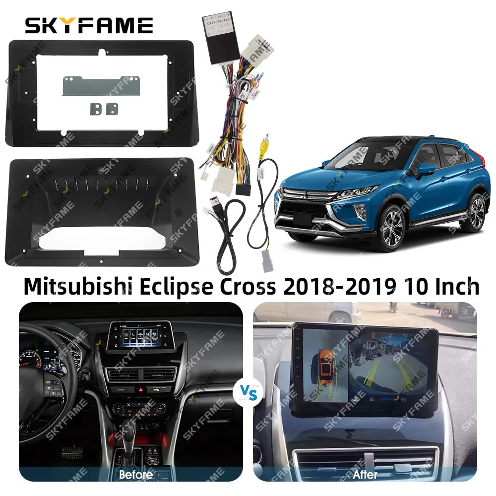 SKYFAME إطار السيارة فآسيا محول Canbus صندوق أندرويد راديو داش تركيب لوحة عدة لميتسوبيشي الكسوف الصليب