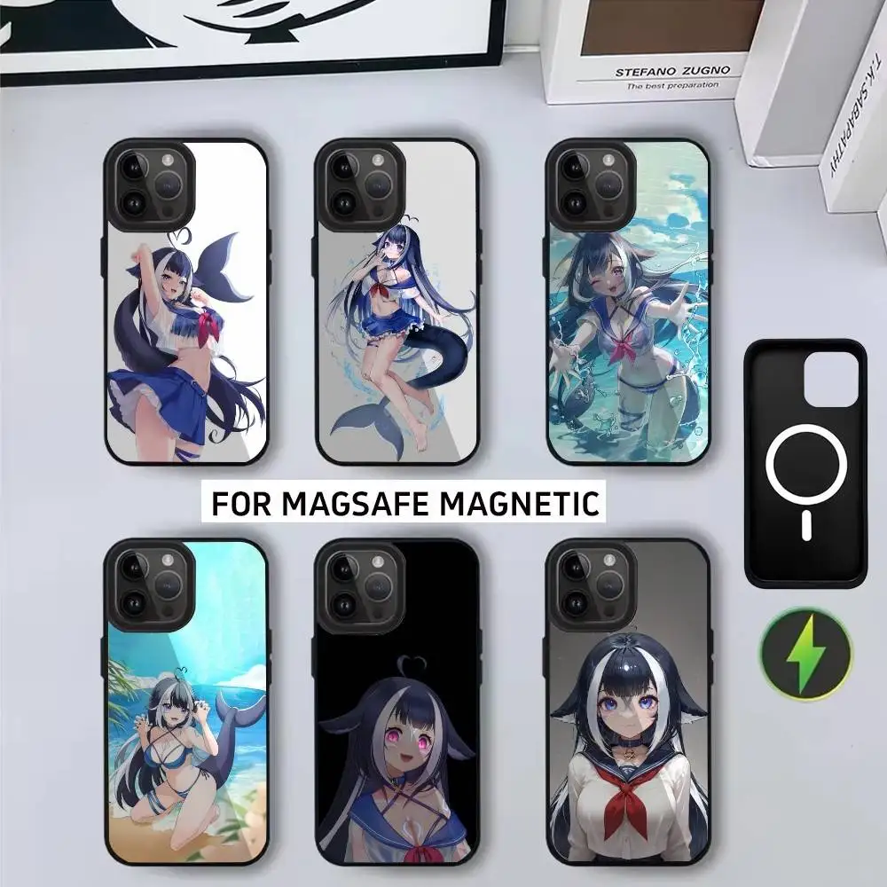 

Cute S-Shylily Vshojo V-Vtuber-ES Phone Case For iPhone17,16,15,14,13,12,11 Plus,Pro Magnetic with Magsafe Wireless Charging