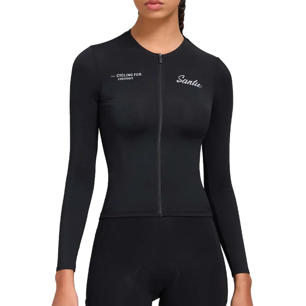 

Santic Women's Summer New Cycling Jerseys Long Sleeve Breathable Quick Dry Summer Comfortable Cycling Jerseys KL25C01181