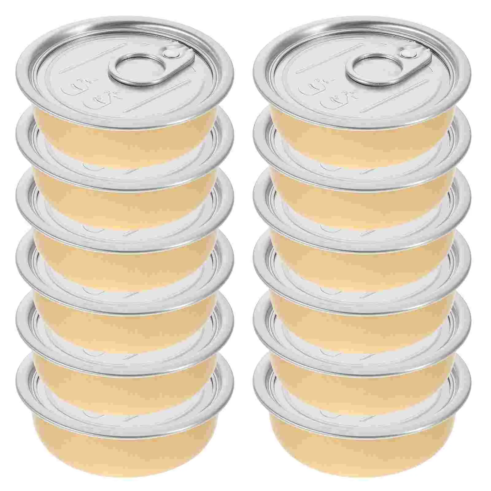 12 Pcs 40ml Small Golden Bowl Sealed Easy Pull High Temp Aluminum Bird Nest Collagen Bowl Ready to Eat Food Storage Tin