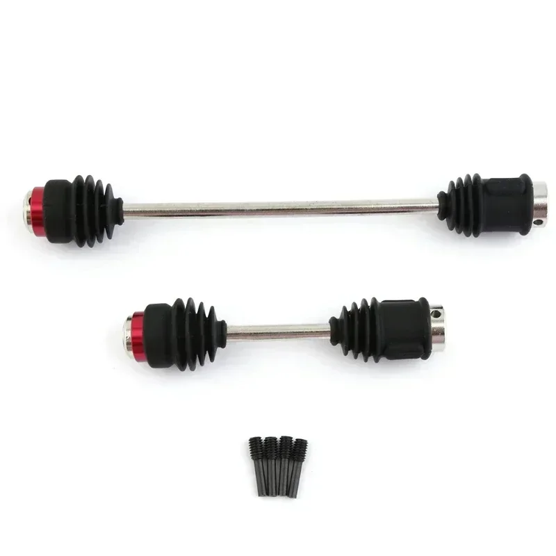 Metal Steel Center Driveshafts Cvd Drive Shaft With Dust Boots 5151R For 1/10 Trxs E-Maxx Emaxx Upgrades Parts Accessories-image