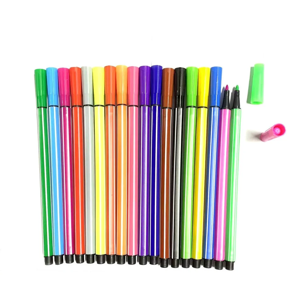 12pcs Water Color Pencil Non-toxic Washable Watercolor Pen Student Stationery Painting Pen Markers for Kids Drawing Art Supplies