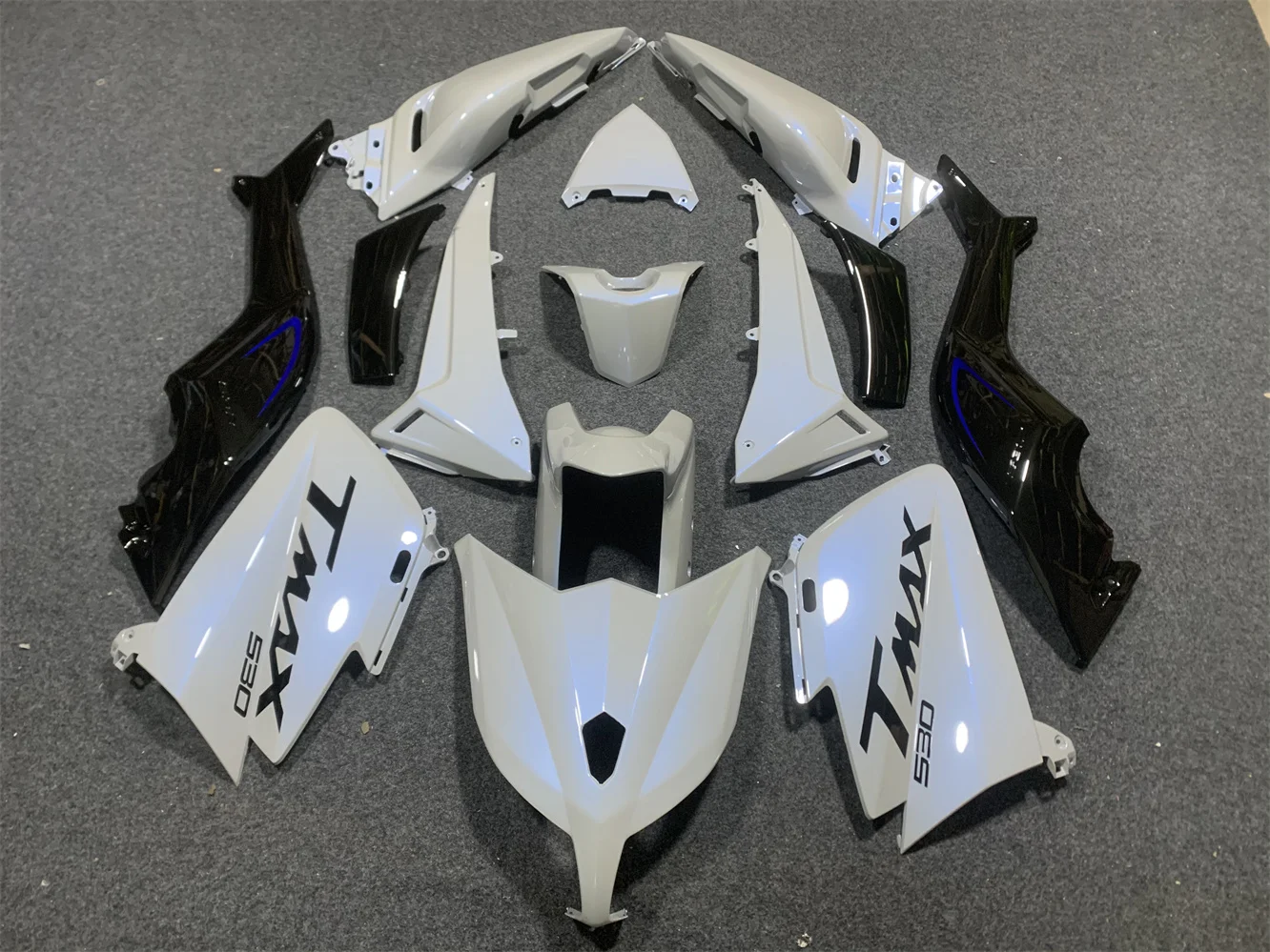 Carenatura moto TMAX530 2012 2013 2014 530 12 13 2014 carenatura corpo grigio blu nero piastra di protezione moto