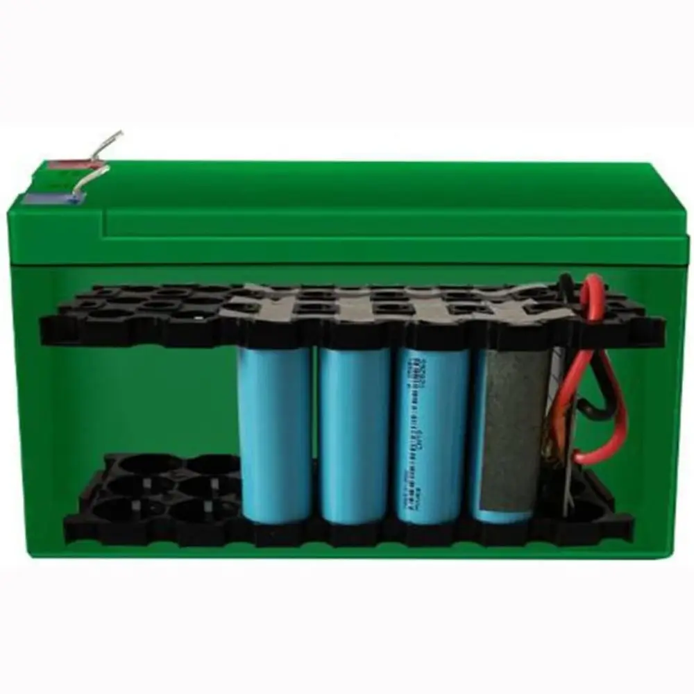 12V Lithium Battery Storage Box ABS Nickel Strip 18650 Battery Case 3S 40A BMS Battery Pack Kit Lead-Acid Battery Replacement