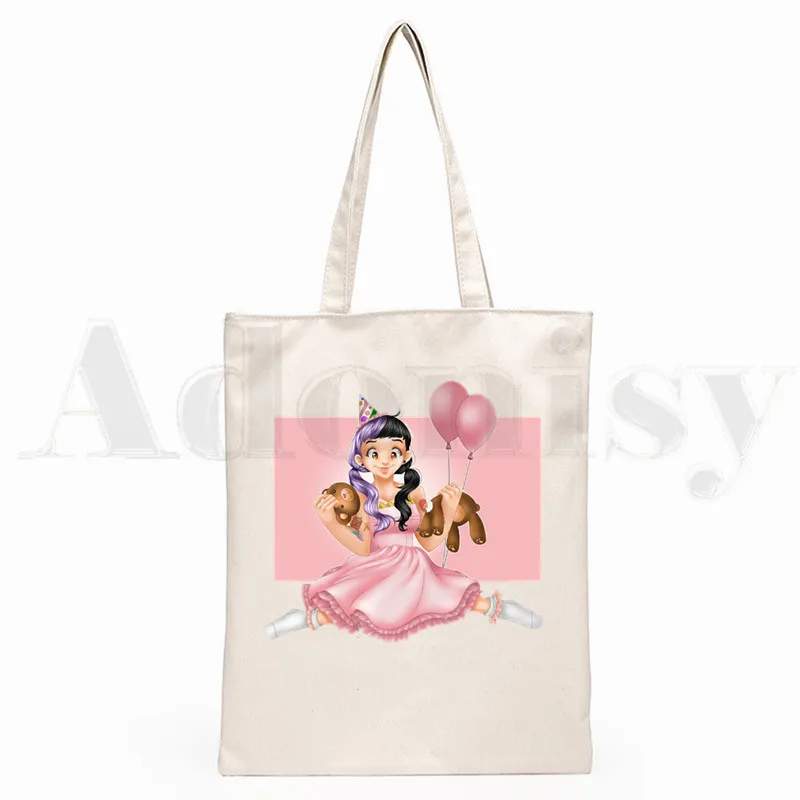 Cry Baby Melanie Martinez Aesthetic Design Shoulder Canvas Bags Large Capacity College Harajuku Handbag Women Bag Shopping Bag