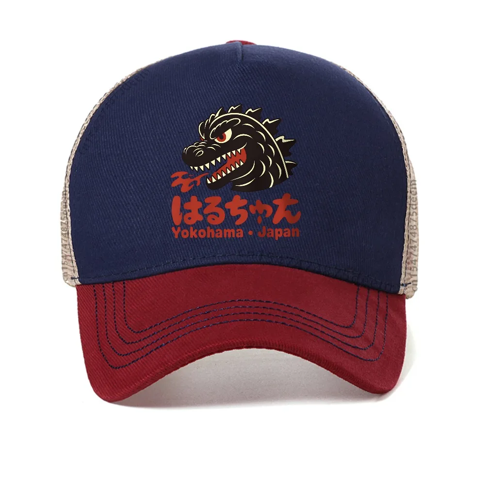 Funny Monster Head Fierce Printed Men's baseball cap summer Graphic for Women Snapback hats fashion Breathable sun hat