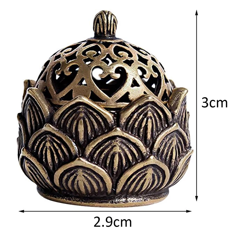 Table Decorative Incense Burner Copper Incenser Holder Censer Desktop Ornament For Shop Office Home
