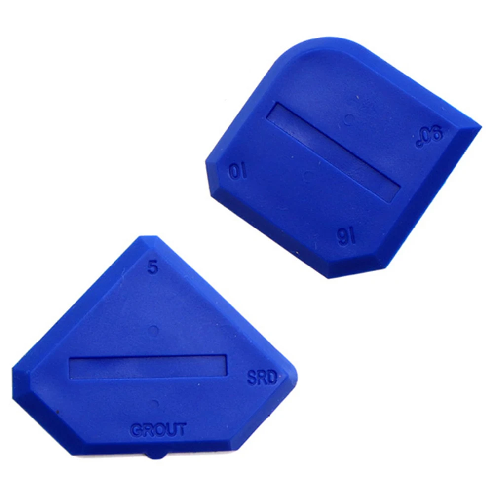 2Pcs Caulking Tool Plastic Joint Sealant Spreader Spatula Scraper Glue Shovel for Floor Sink Joint Sealant Sealing Reuse Replace