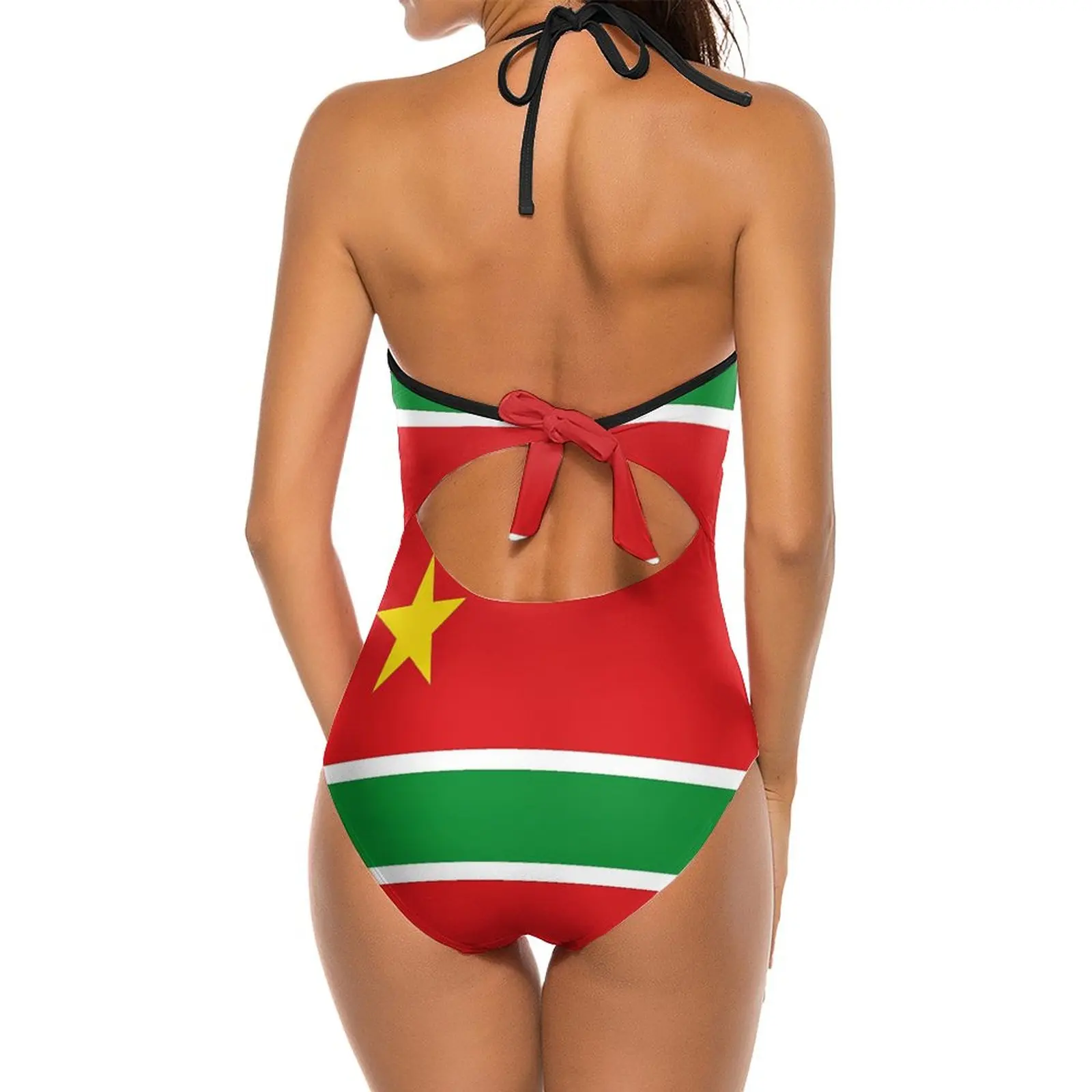 Einteilige Badeanzug Flagge von Guadeloupe niedlichen exotischen Frauen Bikinis Humor Grafik hochwertige Bade bekleidung Beach wear