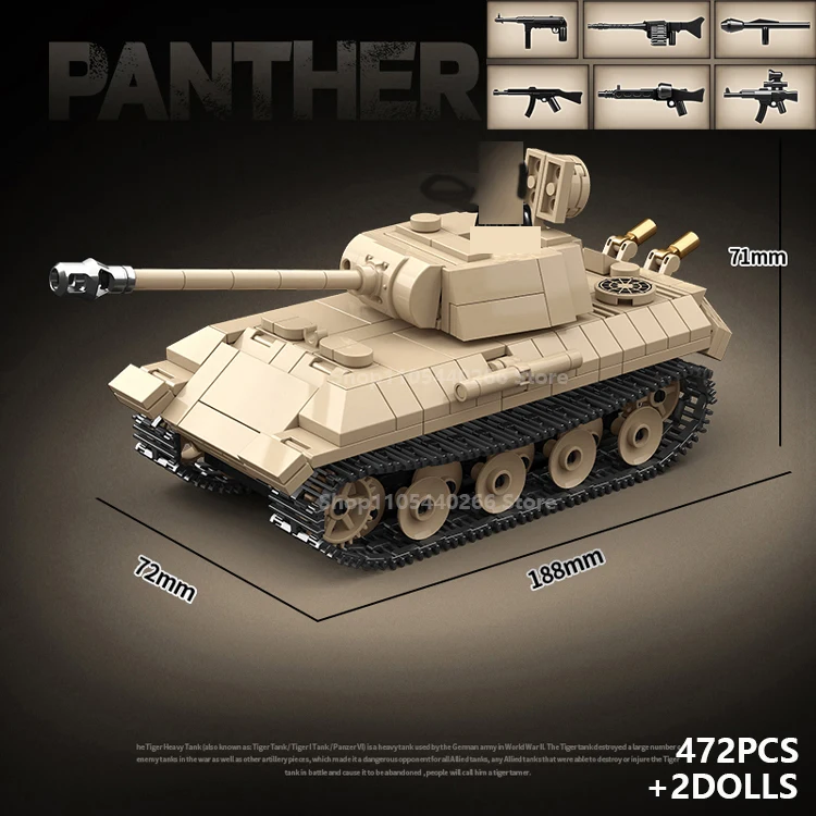 Militaire Sturmtiger Tank Bouwstenen Model - Oorlogsscène Militaire Stenen Assemblage Speelgoed voor Kinderen Cadeau