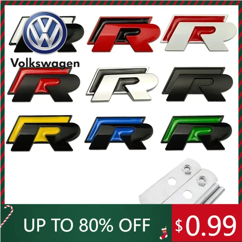 

Горячая новинка 2026: Металлическая эмблема на переднюю решетку радиатора для Volkswagen Polo, Golf, Jetta, Beetle, Tiguan, Touran, Passat (на багажник, крыло)